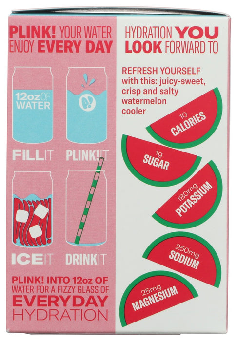 PLINK: Watermelon Electrolyte Drink Tablet Hydration 12Pkt, 1 bx