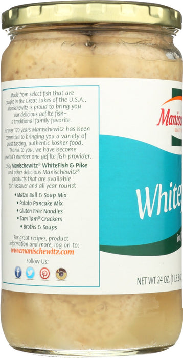 MANISCHEWITZ: White and Pike In Jelled Broth, 24 oz