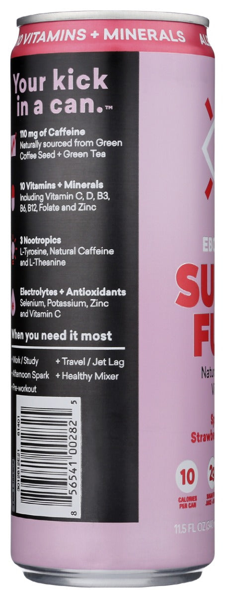 EBOOST: Super Fuel Natural Energy Plus Vitamins Strawberry Lemonade, 12 oz