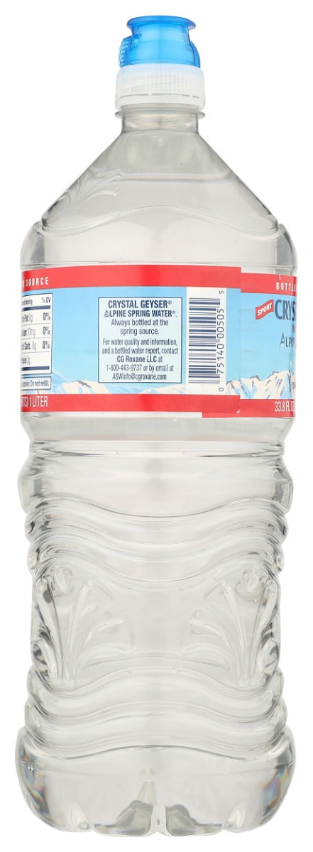 CRYSTAL GEYSER: Alpine Spring Water Sport Cap, 1 lt - No Brand For Less