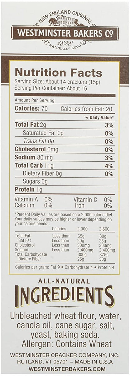 WESTMINSTER: Soup And Snack Cracker, 8 oz