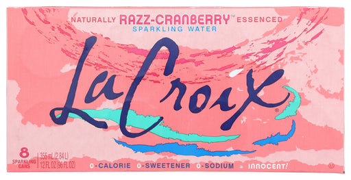 LA CROIX: Razz Cranberry Sparkling Water 8Pk, 96 fo
