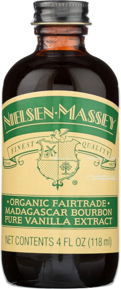 NIELSEN MASSEY: Organic Fairtrade Madagascar Bourbon Pure Vanilla Extract, 4 oz