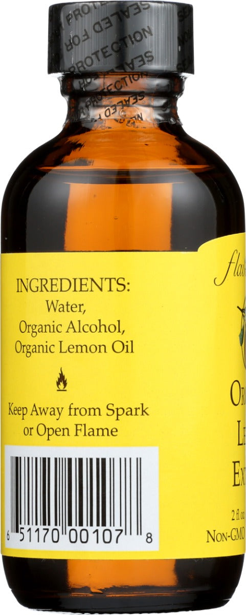 FLAVORGANICS: Organic Lemon Extract, 2 oz