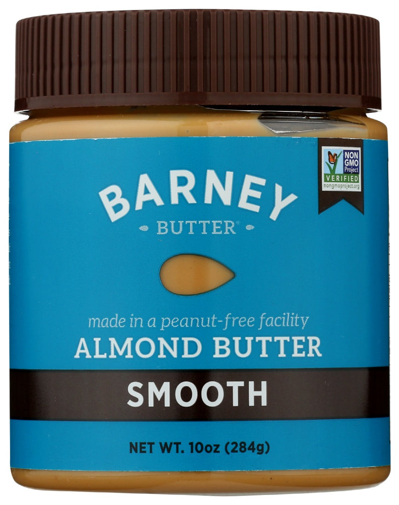 Our œoriginal, classic, super-smooth, and spreadable Barney Almond Butter. Made with skin-free roasted almonds, which makes for a grit-free texture and mild almond taste. Best taste and texture of any almond butter around! Slightly sweetened and salted.