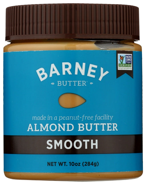 Our œoriginal, classic, super-smooth, and spreadable Barney Almond Butter. Made with skin-free roasted almonds, which makes for a grit-free texture and mild almond taste. Best taste and texture of any almond butter around! Slightly sweetened and salted.