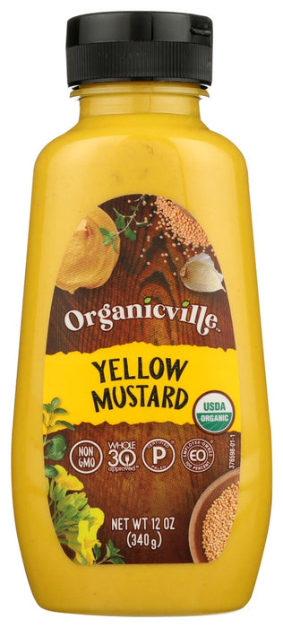 ORGANICVILLE: Yellow Mustard, 12 oz