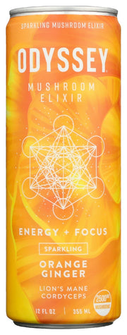 ODYSSEY ELIXIR: Energy Plus Focus Orange Ginger, 12 fo