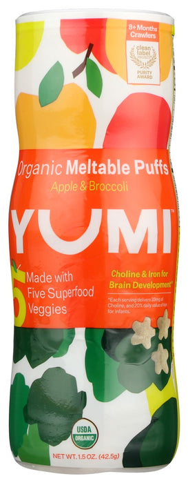 YUMI: Organic Apple and Broccoli Puffs, 1.5 oz
