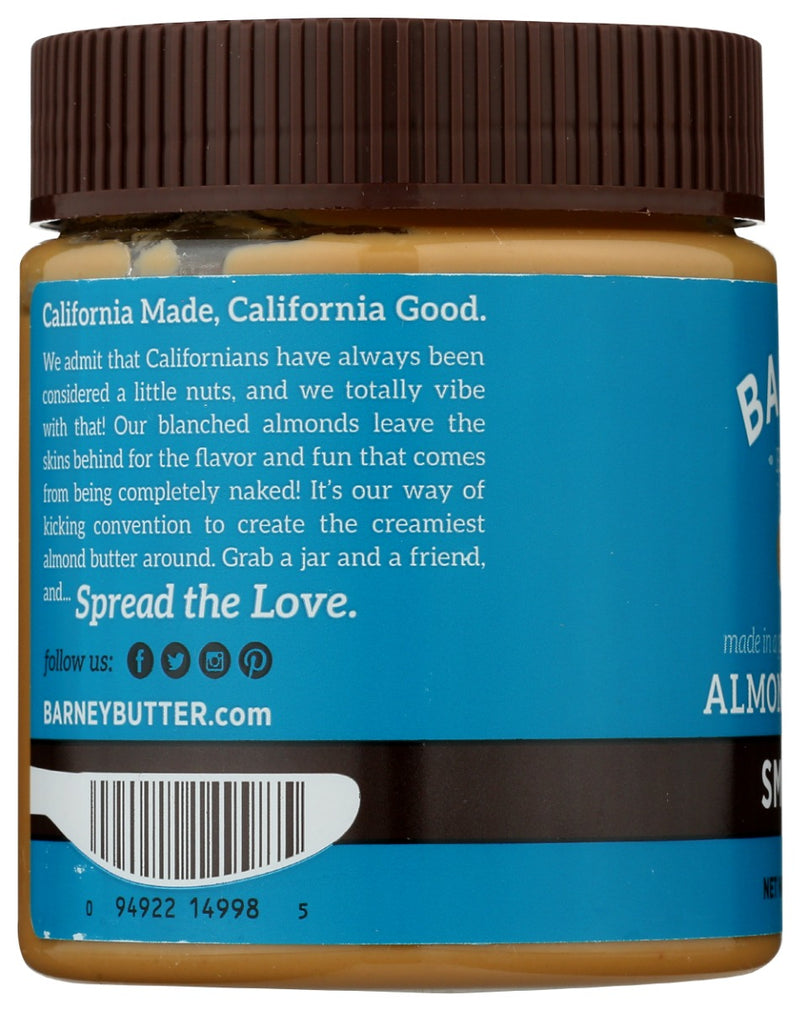 BARNEY BUTTER: Smooth Almond Butter, 10 oz