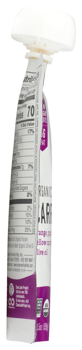 SERENITY KIDS: Organic Carrot With Organic Olive Oil, 3.5 oz