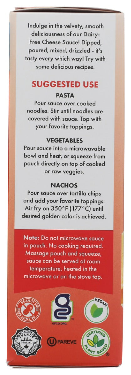 DAIYA: Dairy Free Zesty Cheddar Cheese Sauce, 14.2 oz