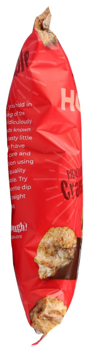 RIB RACK: Hot and Spicy Pork Rinds, 4 oz