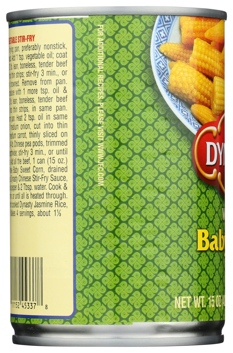 DYNASTY: Baby Corn Whole, 15 oz