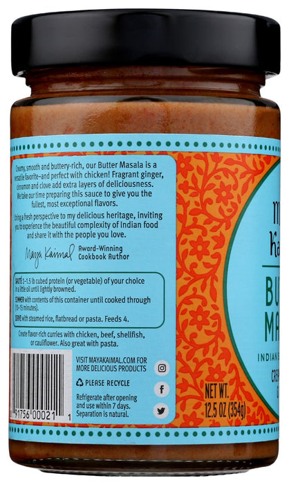 MAYA KAIMAL: Butter Masala Indian Simmer Sauce, 12.5 oz