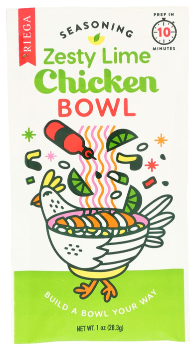 RIEGA: Zesty Lime Bowl Seasoning, 1 oz