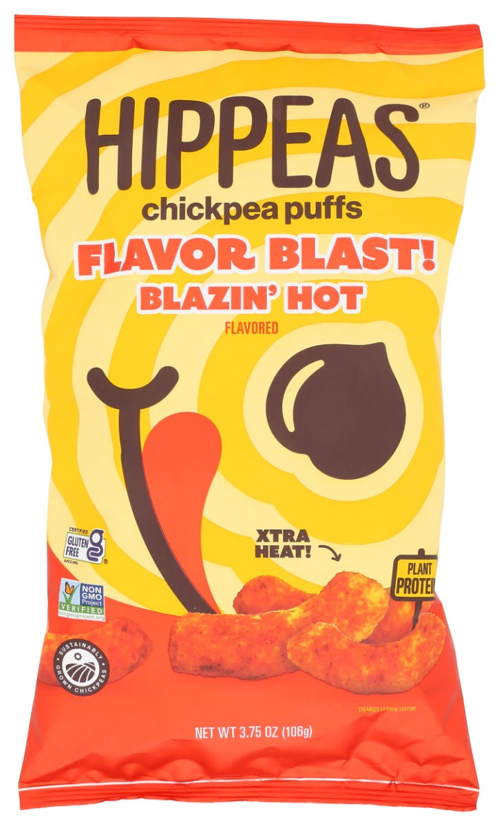 HIPPEAS: Blazin Hot Chickpea Puffs, 3.75 oz