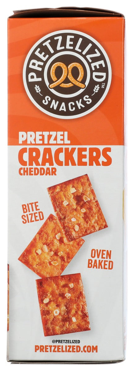 PRETZELIZED SNACKS: Cheddar Pretzel Crackers, 6.5 oz