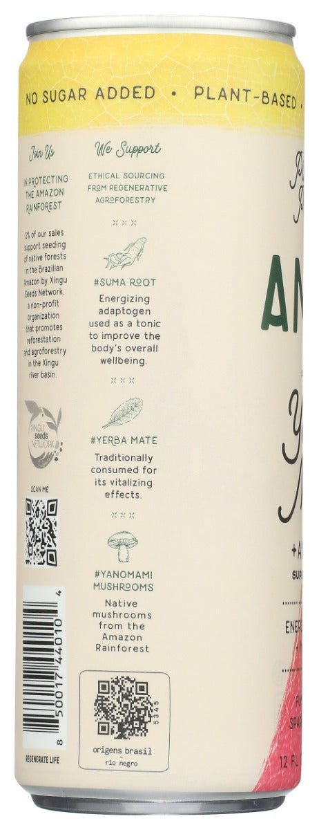 AMAZ: Yerba Mate Pineapple Passion Functional Drink, 12 fo