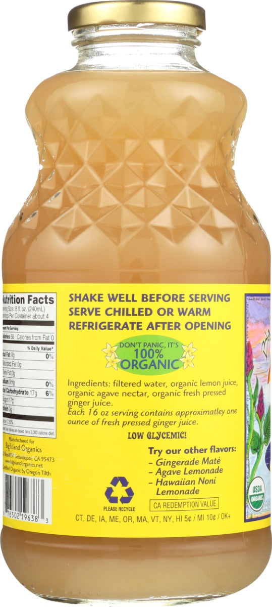 BIG ISLAND ORGANICS: Hawaiian Gingerade Juice, 32 fo