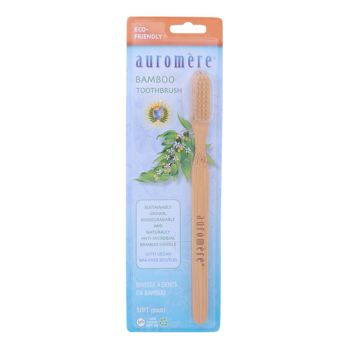 Auromere - Tbrush Bamboo - Case of 6 - 1 CT (6x1 CT)