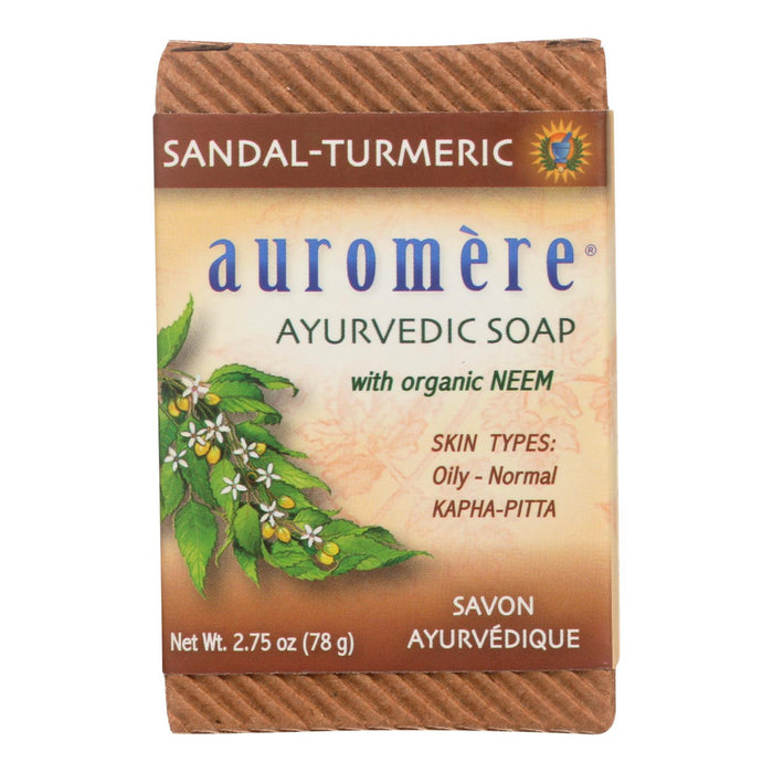 Auromere Ayurvedic Bar Soap Sandalwood-Turmeric - 2.75 oz (1x2.75 OZ)