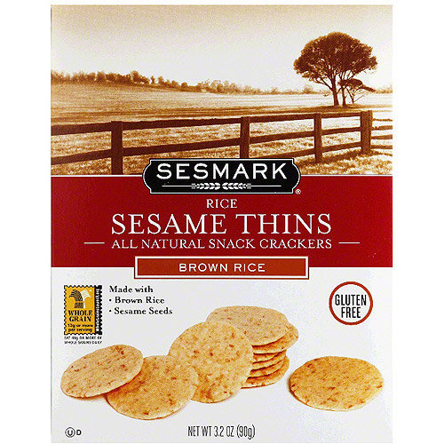 SESMARK: Cracker Rice Thin Brown, 3.2 oz