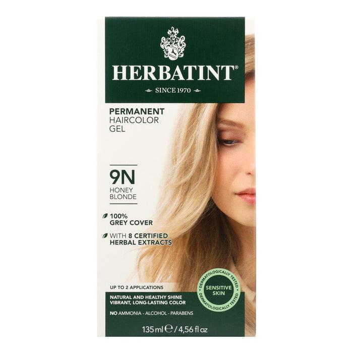 Herbatint Permanent Herbal Haircolour Gel 9N Honey Blonde - 135 ml (1x4 FZ)