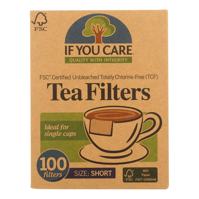 If You Care Fsc Certified Unbleached Tea Filters  - Case of 18 - 100 CT (18x100 CT)