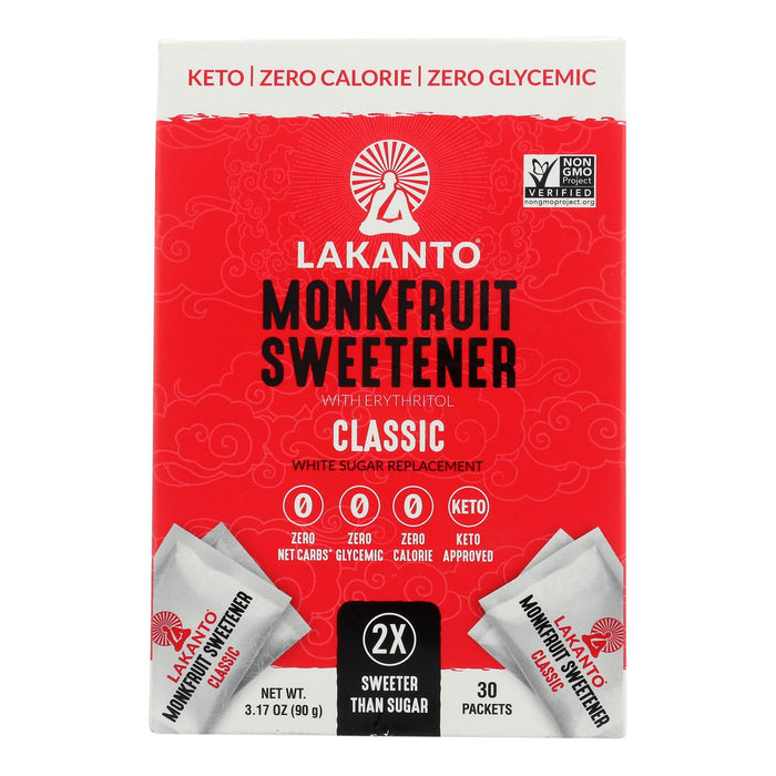 Lakanto - Monkfruit Sweetener - Classic - Case of 8 - 3.17 oz. (8x3.17 OZ)