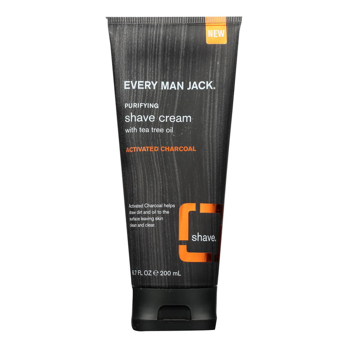 Every Man Jack - Shave Cream Actived Charcoal - 1 Each - 6.7 OZ (1x6.7 OZ)