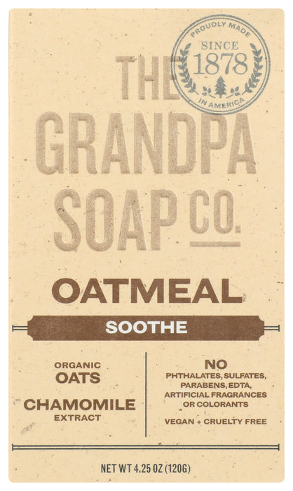 GRANDPAS: Soap Bar Oatmeal, 4.25 oz