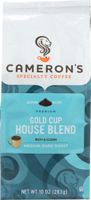 CAMERONS COFFEE: House Blend Ground Coffee, 10 oz