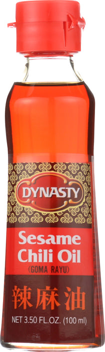 DYNASTY: Sesame Chili Oil, 3.5 oz - No Brand For Less 