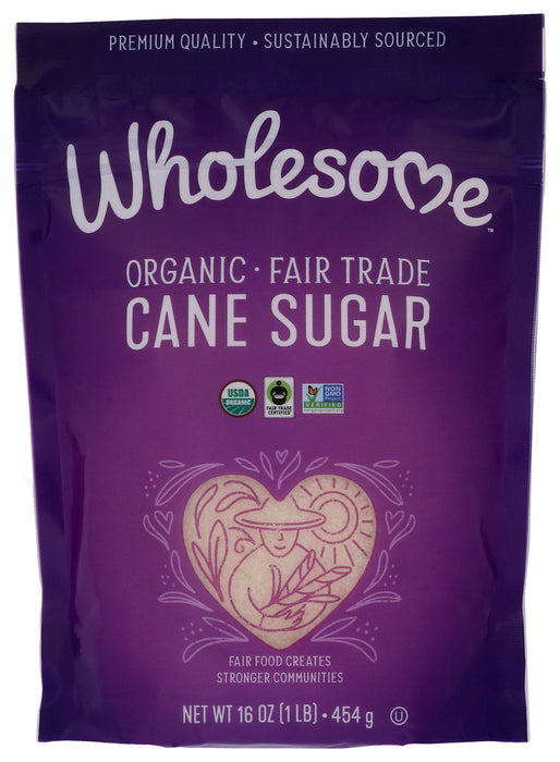 WHOLESOME SWEETENERS: Organic Cane Sugar Evaporated Cane Juice, 16 oz