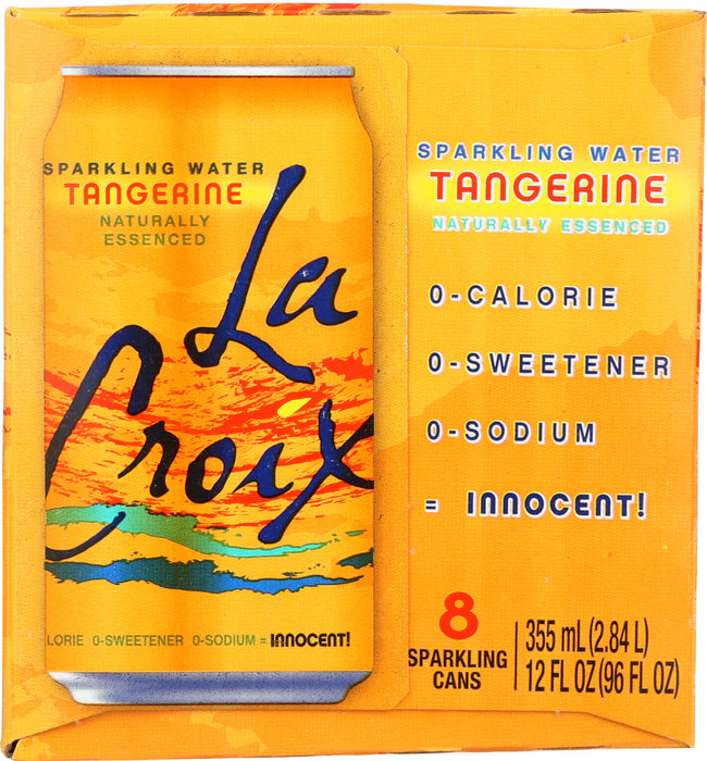 LA CROIX: Tangerine Sparkling Water, 96 Oz