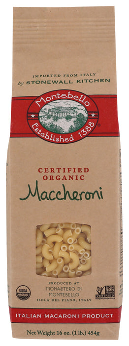 MONTEBELLO: Pasta Maccheroni, 16 oz