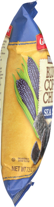 GARDEN OF EATIN: Blue Corn Tortilla Chips Sea Salt, 7.5 oz