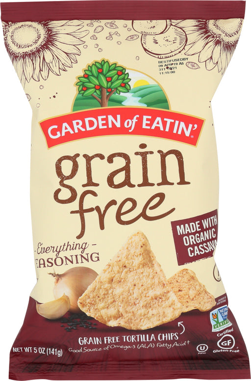 GARDEN OF EATIN: Chip Tortilla Grain Free Everything Seasoning, 5 oz - No Brand For Less 