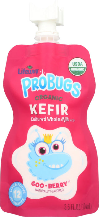 LIFEWAY: Probug Goo Berry Organic Kefir, 3.5 oz