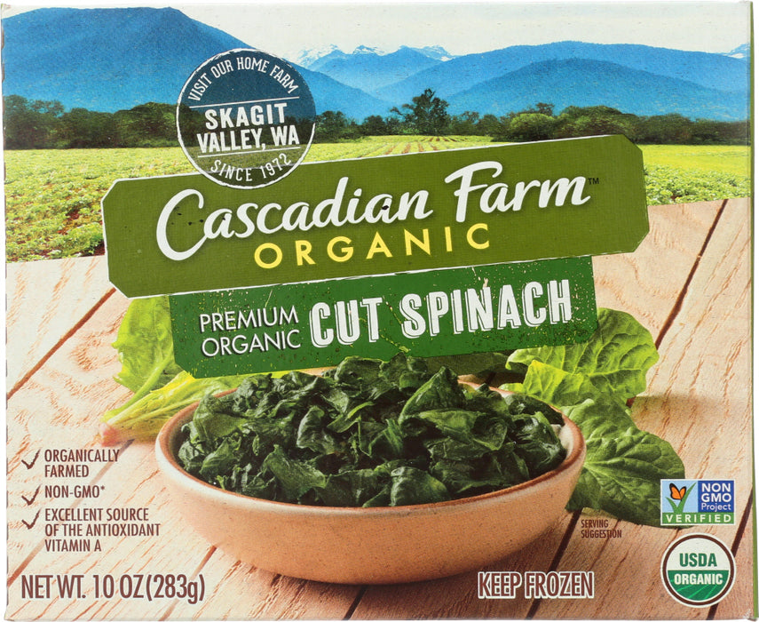CASCADIAN FARM: Cut Spinach, 10 oz