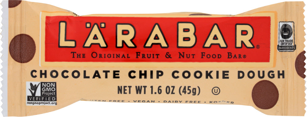 LARABAR: Chocolate Chip Cookie Dough Fruit & Nut Bar, 1.6 oz