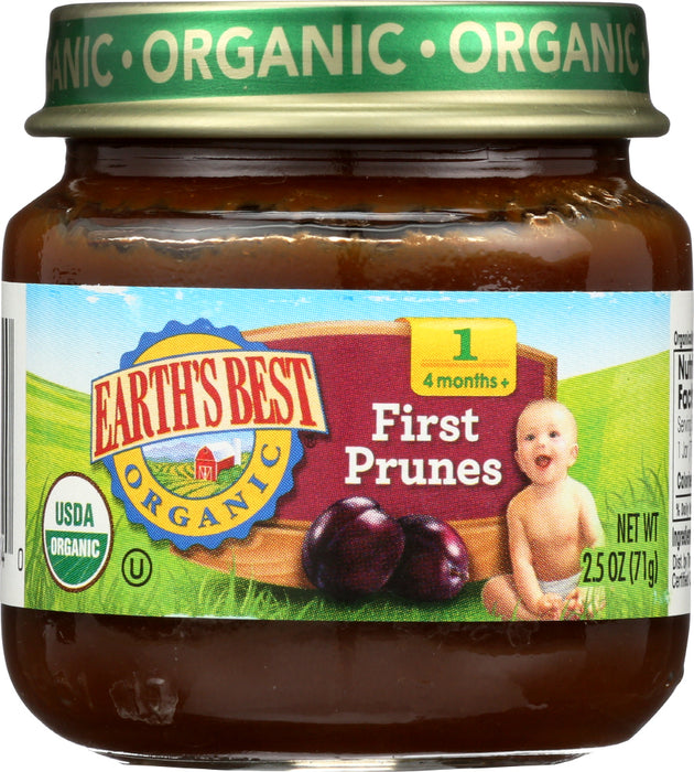 EARTHS BEST: Beginner Prunes Organic, 2.5 oz