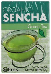EDEN FOODS: Tea Sencha Green Org, 16 bg - No Brand For Less