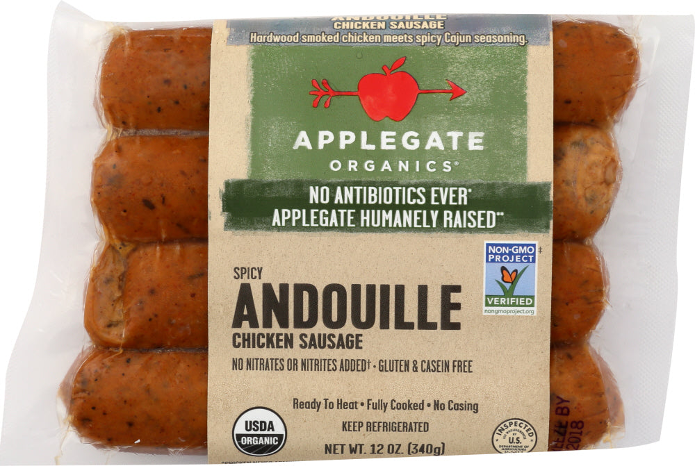 APPLEGATE: Spicy Andouille Chicken Sausage, 12 oz