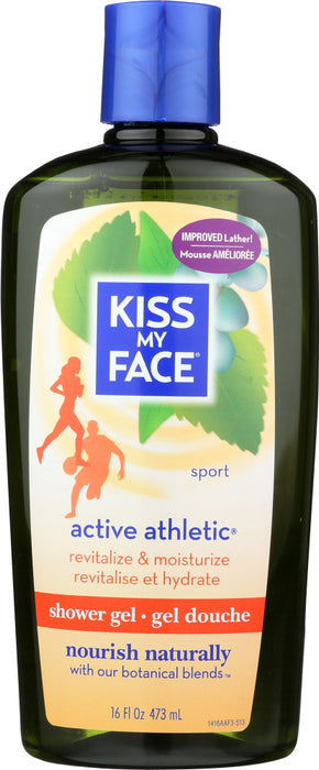 KISS MY FACE: Active Athletic Body Wash, 16 oz