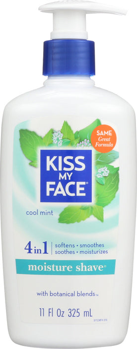 KISS MY FACE: Moisture Shave Cool Mint, 11 oz