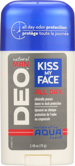 KISS MY FACE: Natural Man Deodorant, 2.48 oz