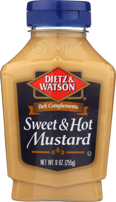 DIETZ AND WATSON: Mustard Sweet Hot, 9 oz - No Brand For Less 