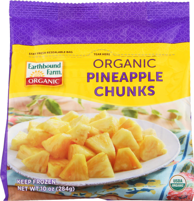 EARTHBOUND FARMS: Organic Pineapple Chunks Frozen, 10 oz